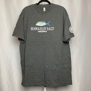 Maui Built Menʻs Grey Papio Hawaiian Salt T-Shirt X-Large